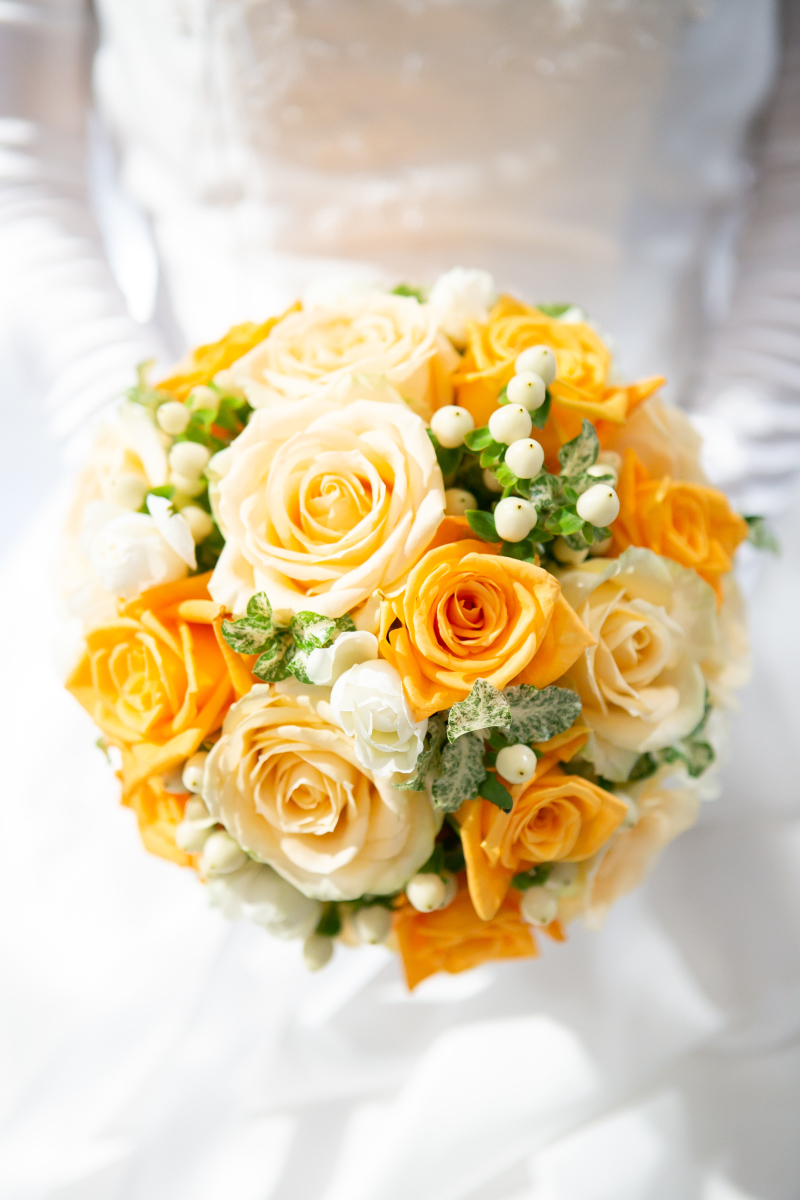 【完全オリジナル生花ブーケ】洋装スタジオプラン(データ50カット付)