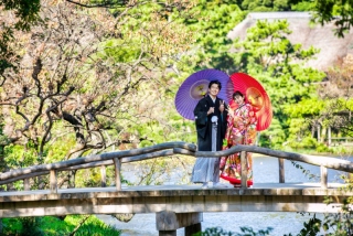 高砂緑地｜台紙付フォーマル写真2ポーズ