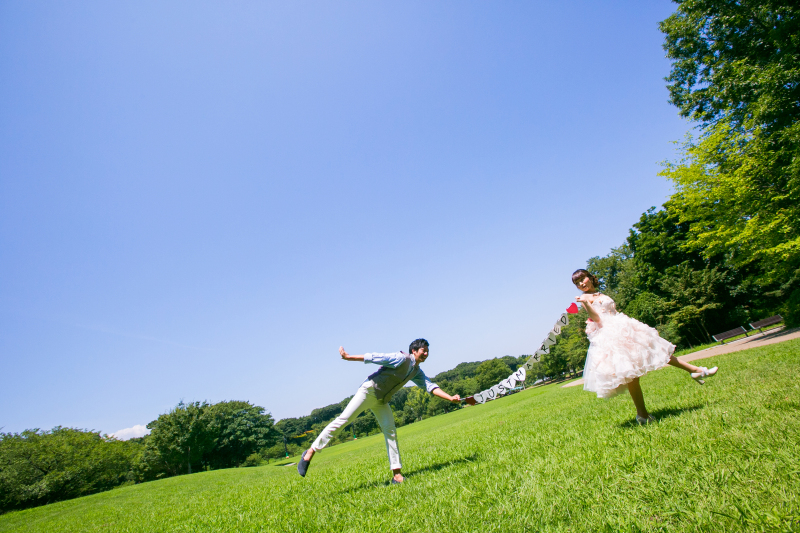 緑溢れる公園で◇洋装おまかせ公園ロケプラン(データ50カット付)