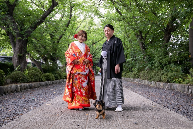 大切なペットと一緒に♪和装×神社ロケプラン(データ50カット付き)