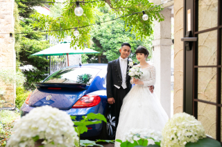 【紫陽花と愛車と一緒に前撮り・・・✽】