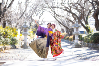 和装×神社＆フォンターナ広場