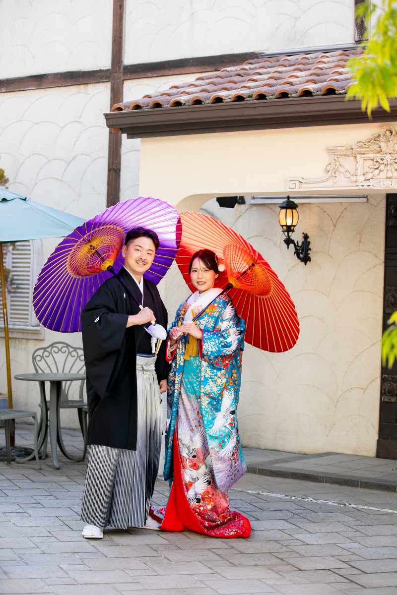 番傘を使って♪