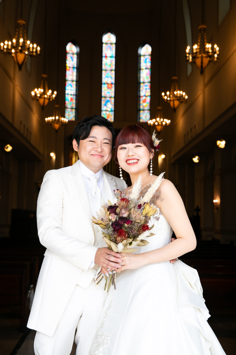 ステンドグラスと一緒に…♡