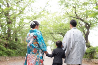 【　お子様と一緒に♡　】和装ロケーション×洋装チャペル撮影♪