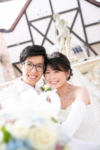 大切なゲストとチャペル挙式♡