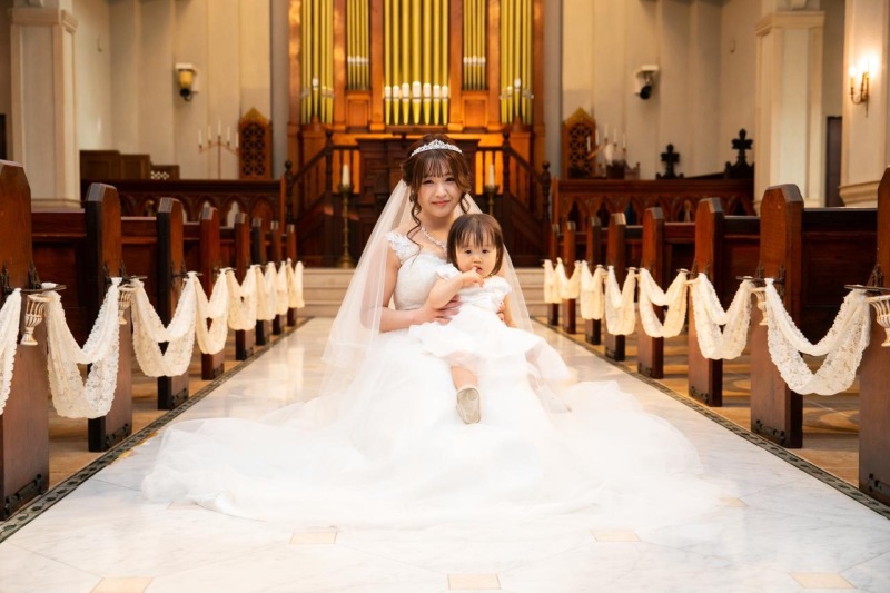 大切なお子様とのツーショット♡
