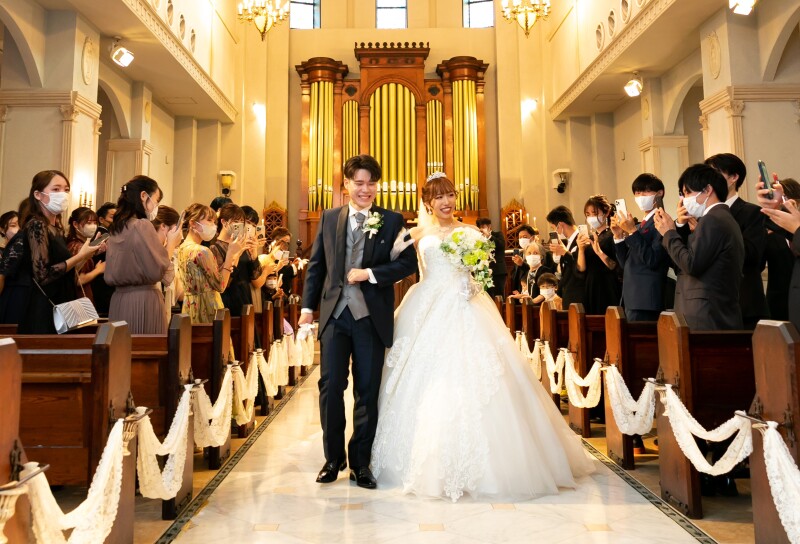 新郎新婦退場シーン!