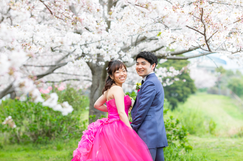満開の桜の下で♪