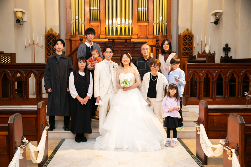 ご家族とも一緒に記念写真を✧