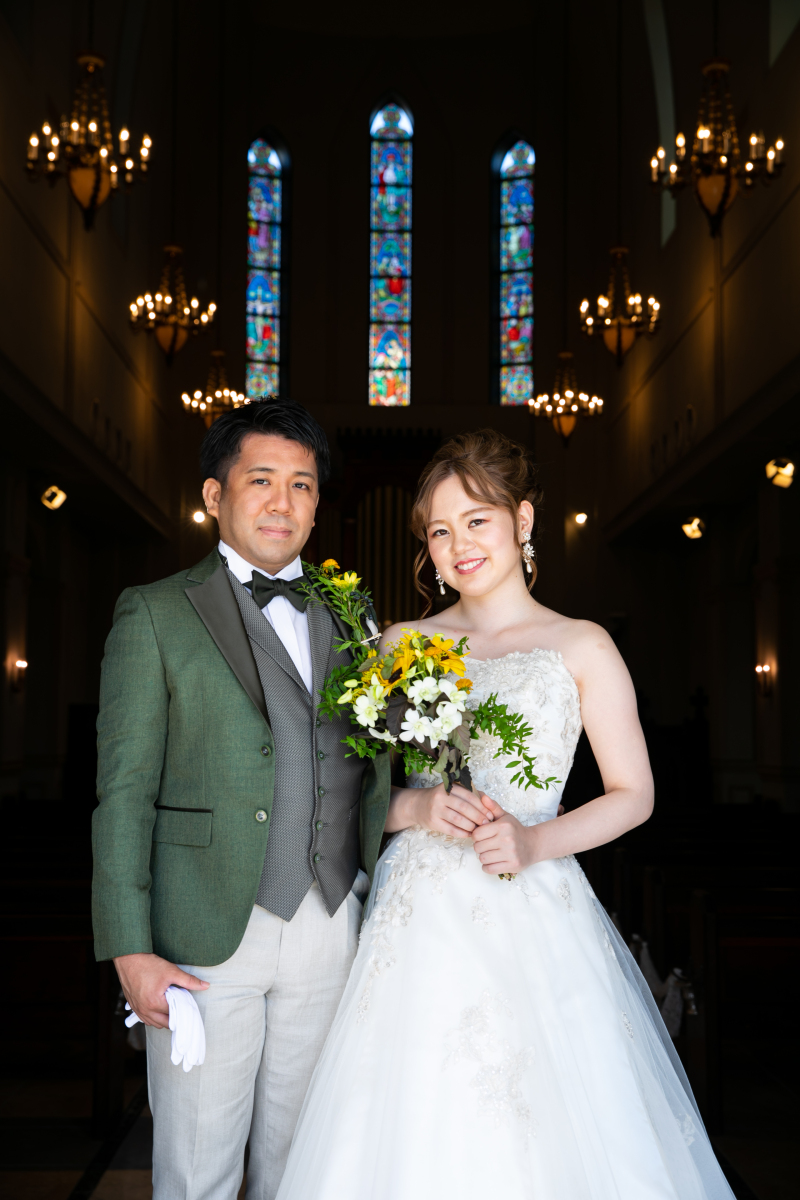 洋装での撮影が結びに☆