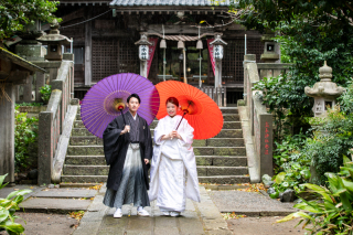 神社でロケーション撮影！