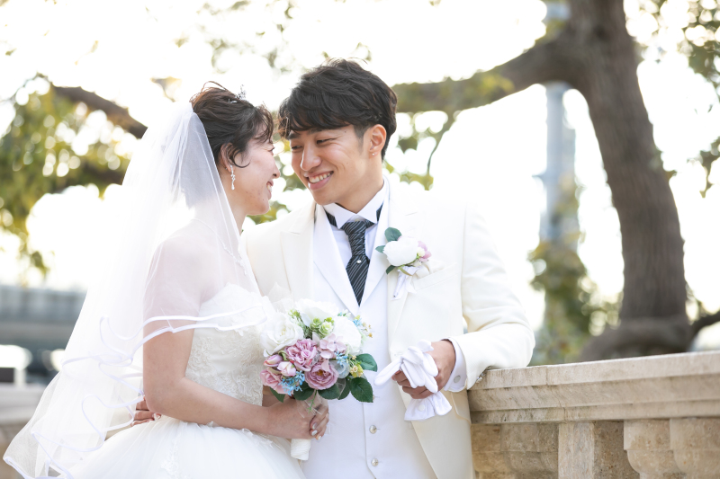 見つめあっているおふたりの姿をパシャリ♡♡
