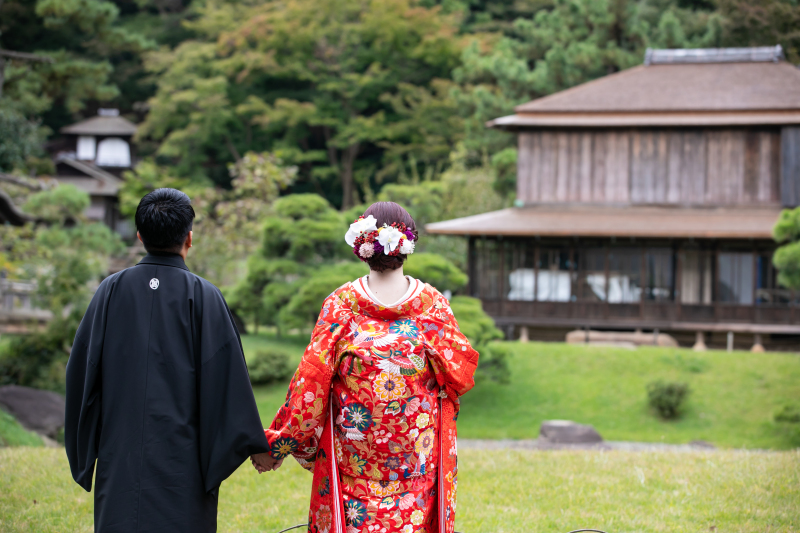 和装×庭園フォト♡