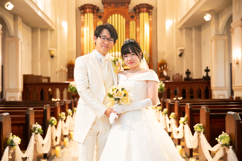 まずはチャペル撮影からスタート!