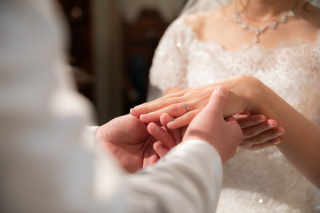 挙式風シーン撮影