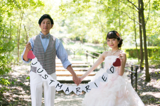 フォトウェディングLucia茅ヶ崎店_春を感じる♪新緑フォト