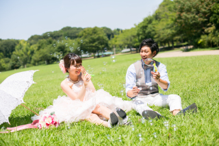 フォトウェディングLucia茅ヶ崎店_春を感じる♪新緑フォト