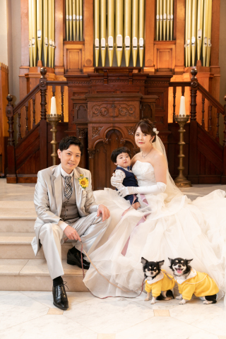 フォトウェディングLucia茅ヶ崎店_家族みんなでファミリーフォト