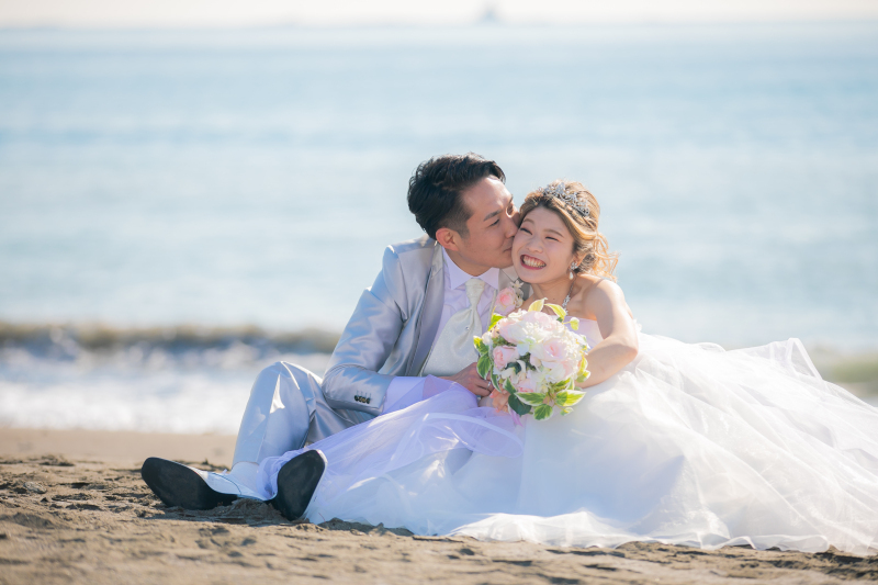 チャペル&湘南の海ロケーションフォト♪|データ80カット付+移動費も込々で安心!