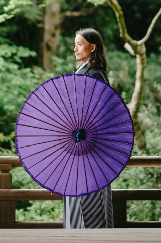番傘（紫）