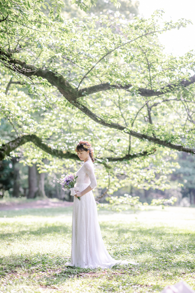 木漏れ日を浴びて