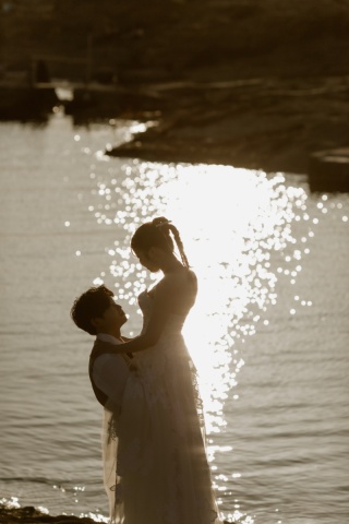 あたたかな夕陽のなかで。城ヶ島ロケーションフォト