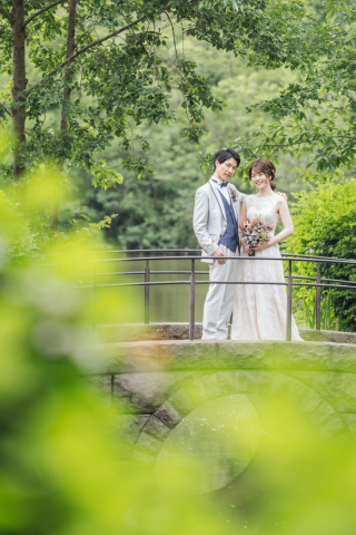 グリーンで涼しげに