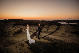  夕焼けの城ヶ島