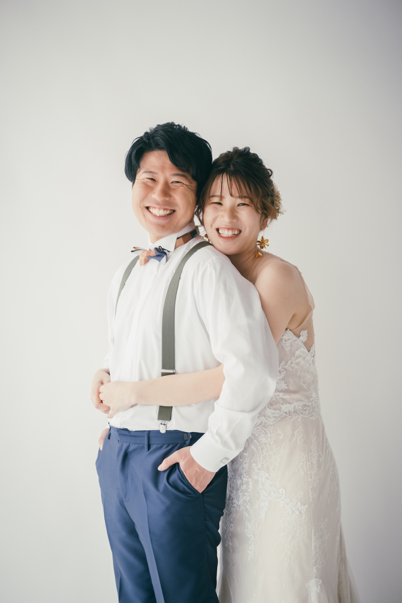 バックハグでにっこり!