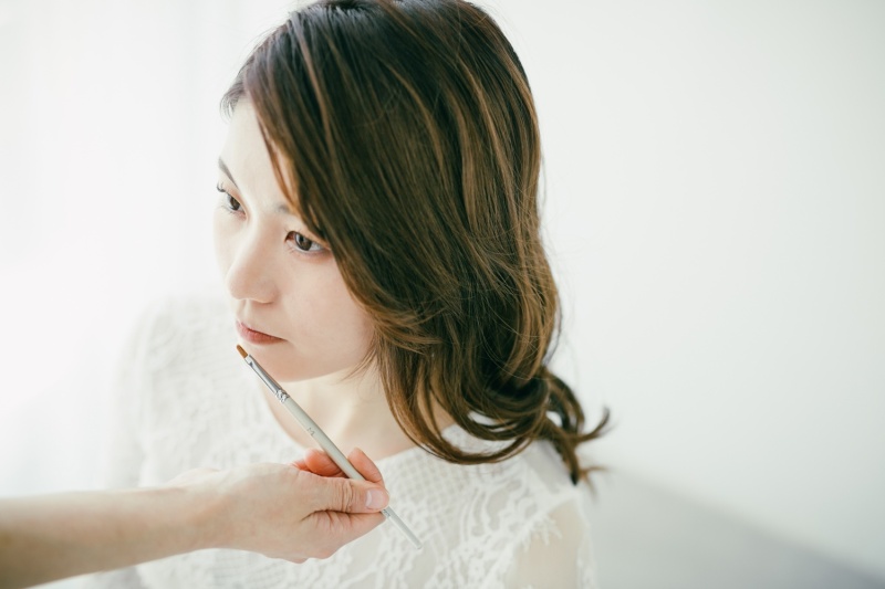 まずはメイクシーンから