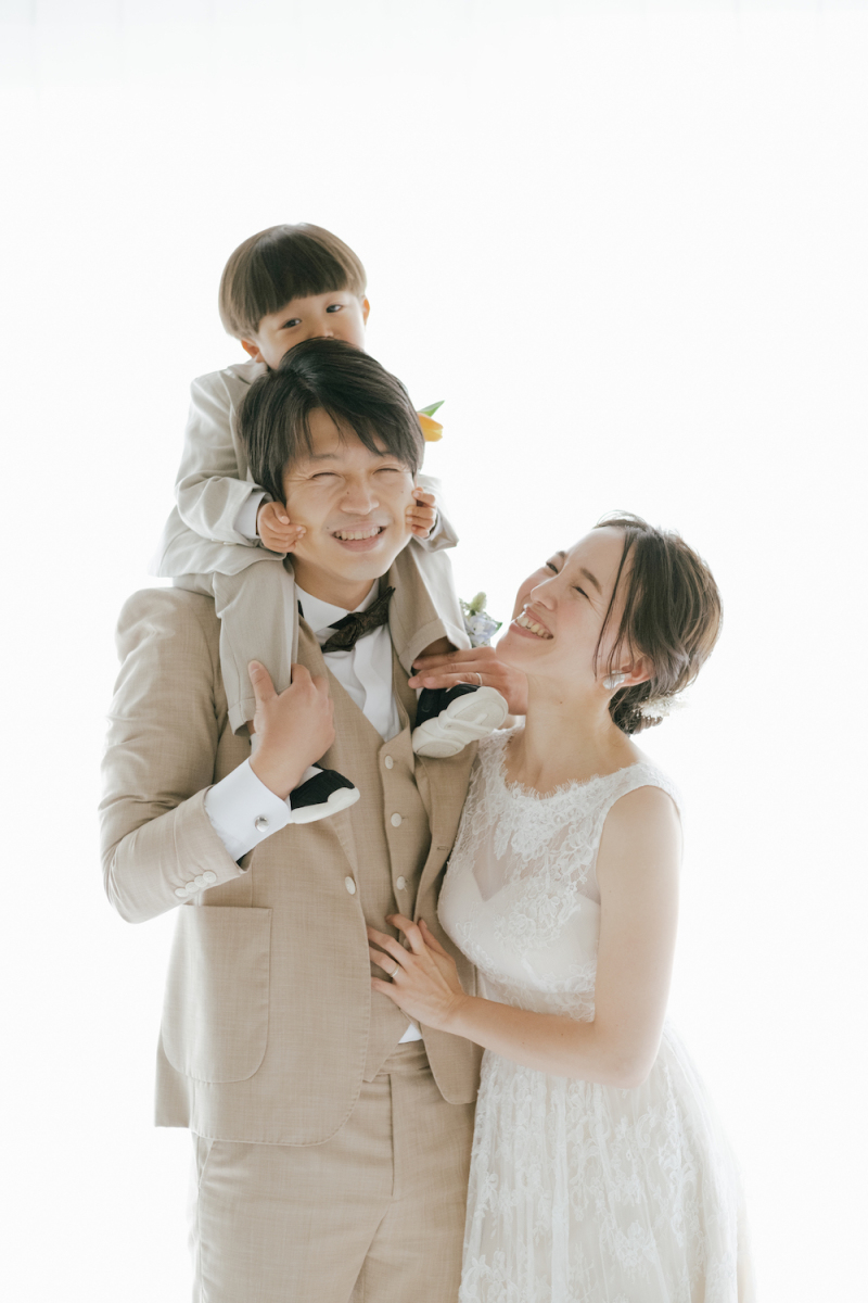 かたぐるまして楽しそうに♪