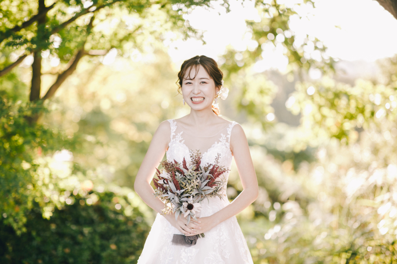 ご新婦さまもにっこりカット！