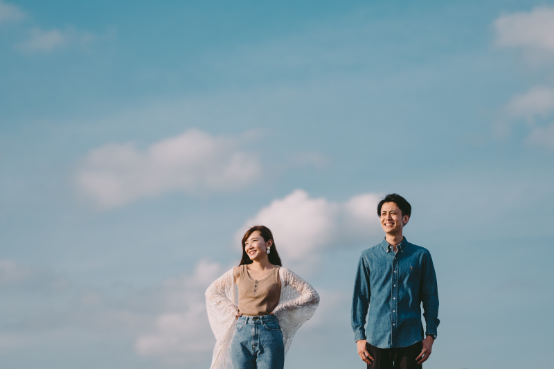 デニム＆デニムでカジュアルに