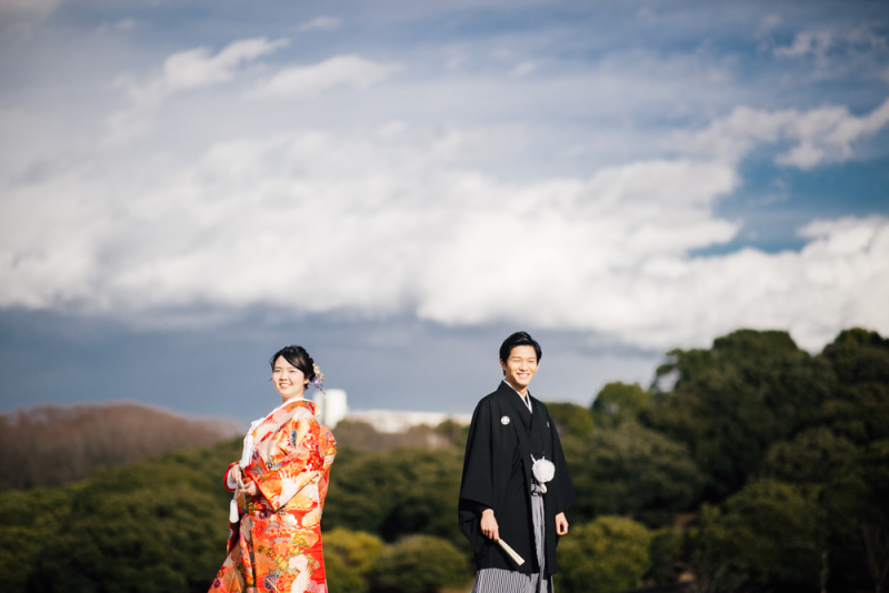 空もきれいに。