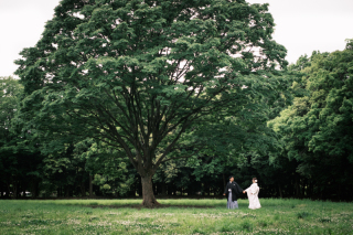 自然のなかでの和装