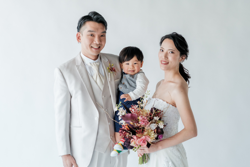 まずは3人での撮影から