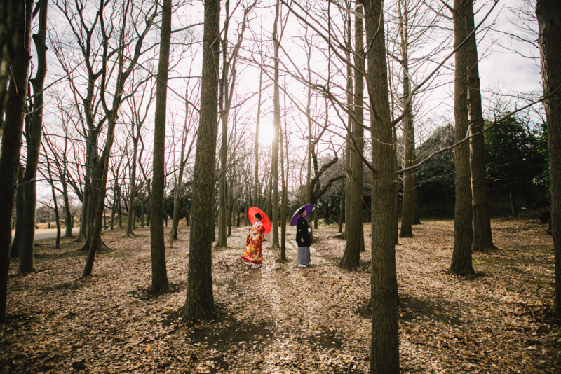 落ち葉とともに