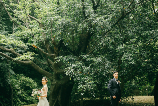 横浜市の公園で前撮り撮影！