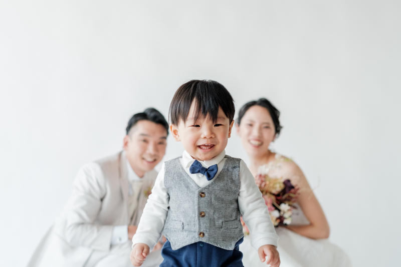 家族みんなでフォトウェディング