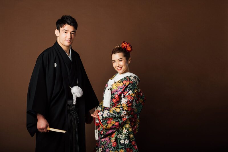 まずは和装で！