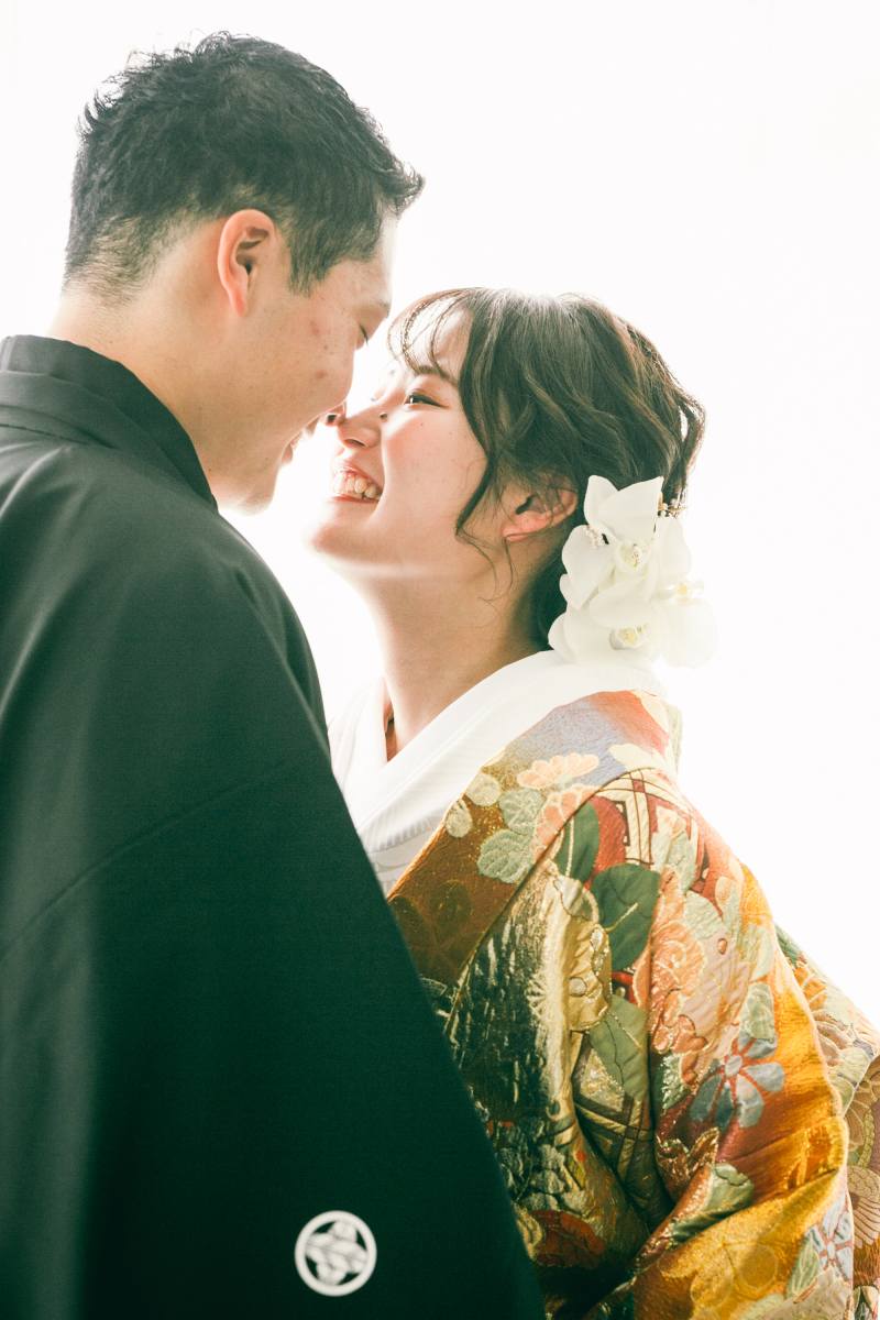 緊張、照れ。そして笑顔。