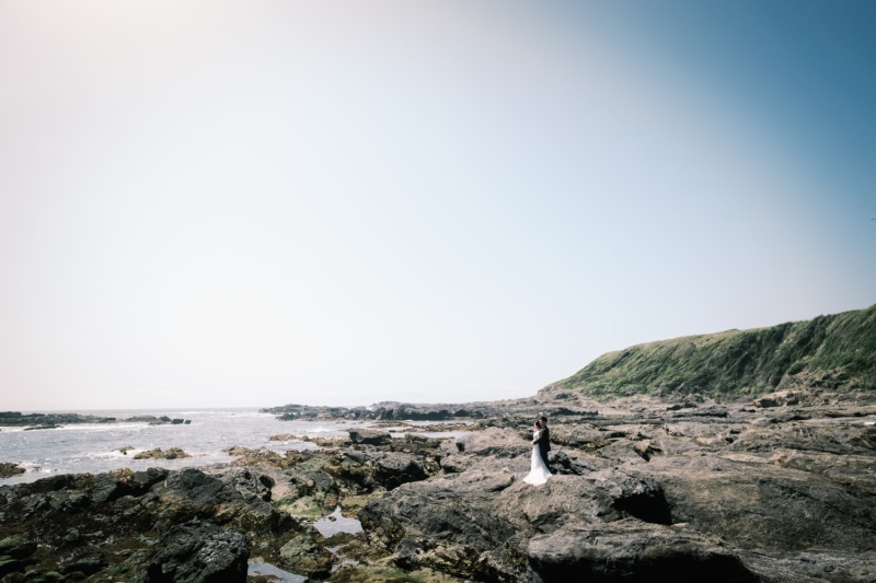 海も含めて広い画角で！