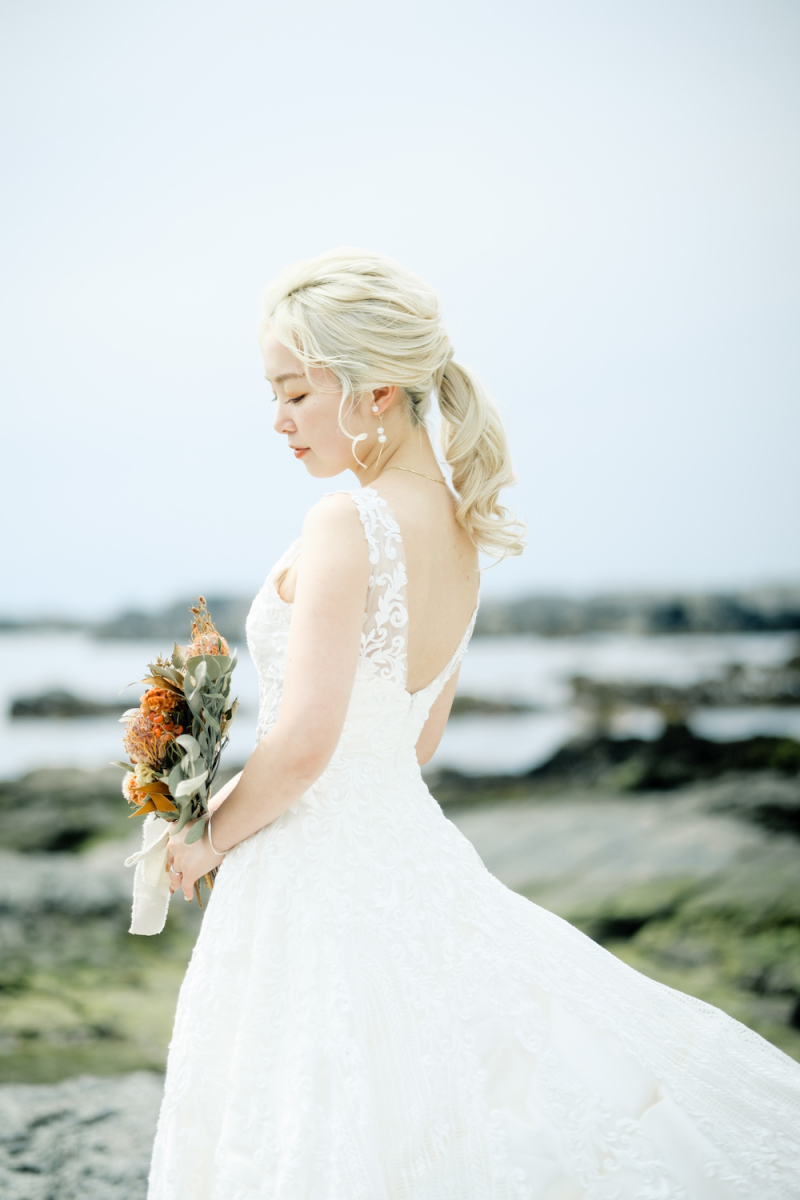 ご新婦さまの横姿