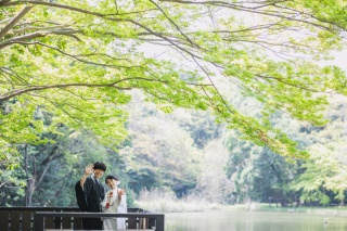 自然に囲まれて、和装もふたりらしく【ONELIFE】