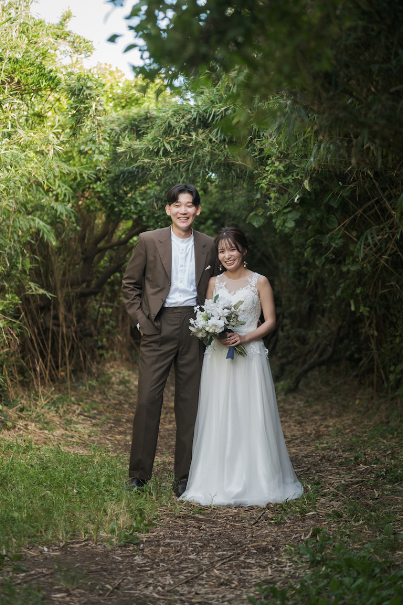 まずは緑の中で