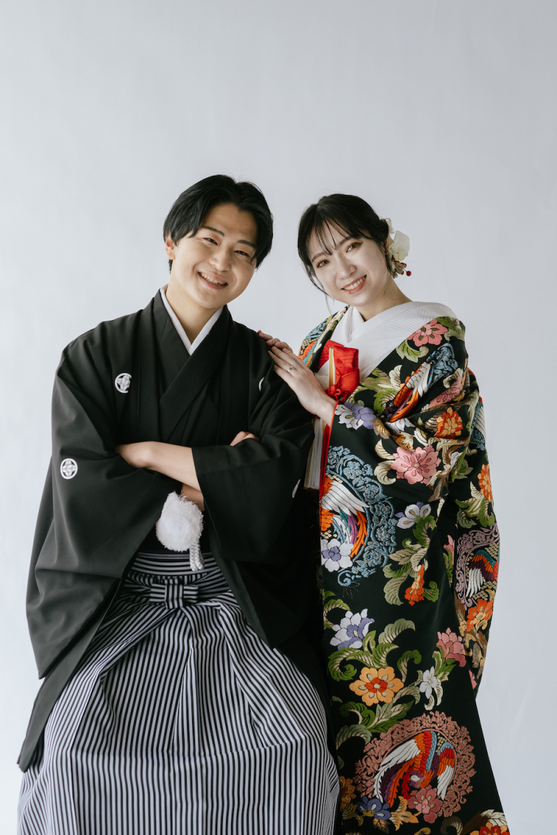 横並びでにっこり