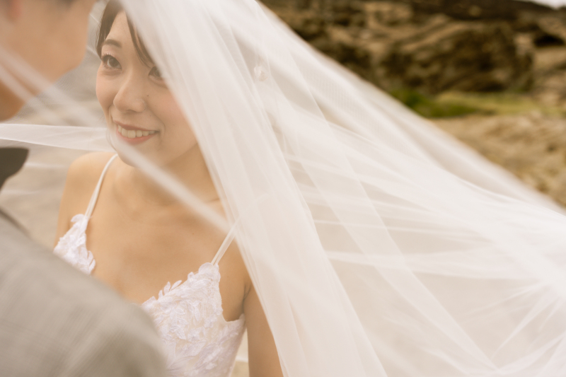 ご新婦さまの表情を切り抜いて