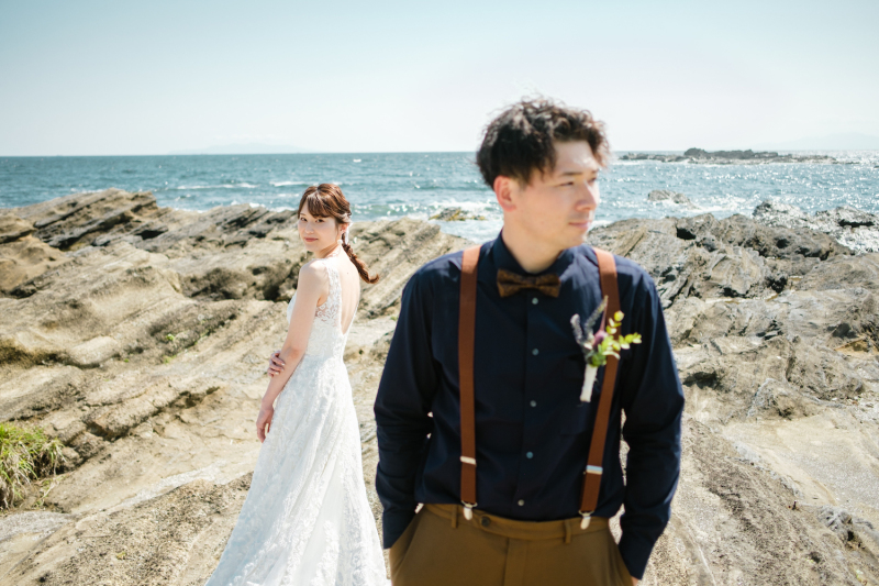 前後で遠近感を出して