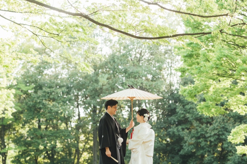 爽やかな新緑溢れる公園で【和装ロケーション】